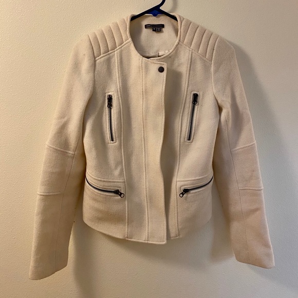 Vince Jackets & Blazers - Vince white wool jacket women’s 6